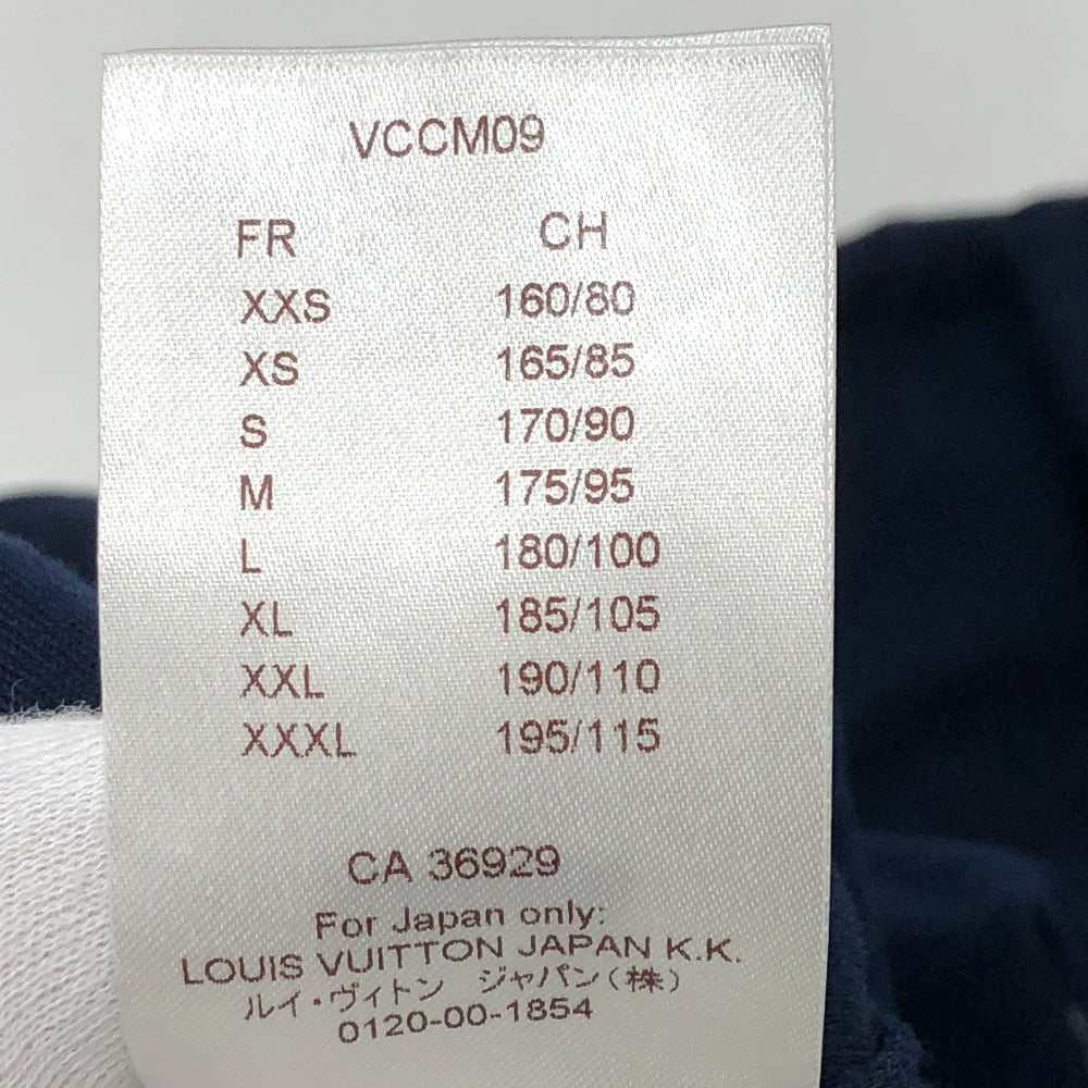 LOUIS VUITTON Chapman Horse and Zebra Print Short Sleeve T-Shirt, Cotton, Men's, Navy Blue