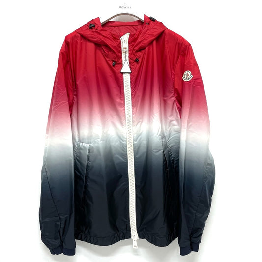 MONCLER 4160305 Gradient Outerwear MARIBEU Hooded Jacket/Blouson Nylon Women's Red