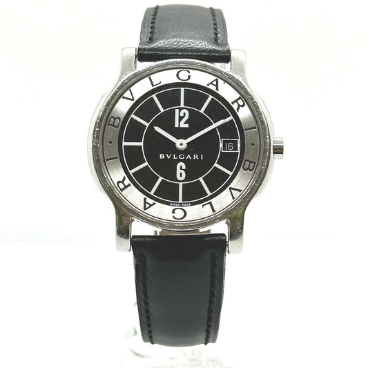 BVLGARI ST35S ソロテンポ クォーツ デイト 腕時計 SS メンズ シルバー - brandshop-reference