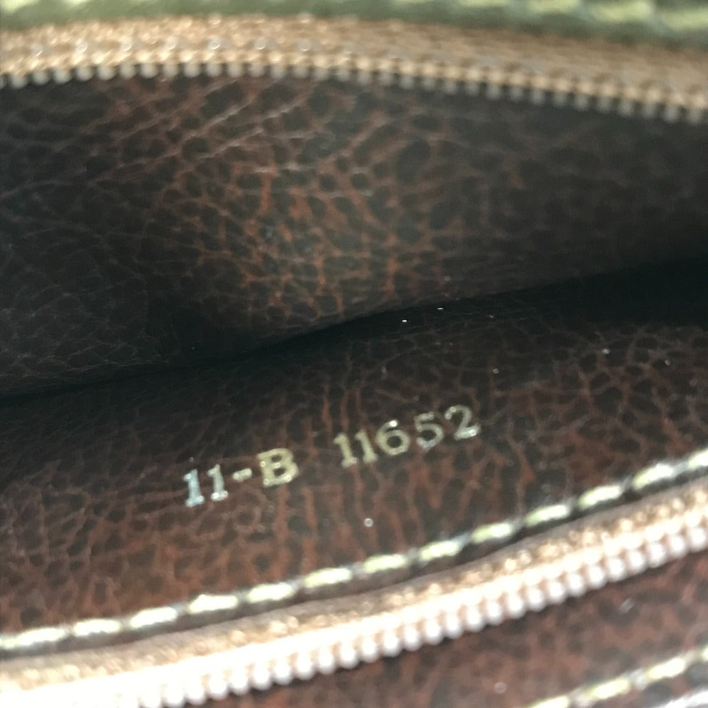 FENDI handbag, vintage bag, 2-way crossbody/shoulder bag, leather, women's, khaki