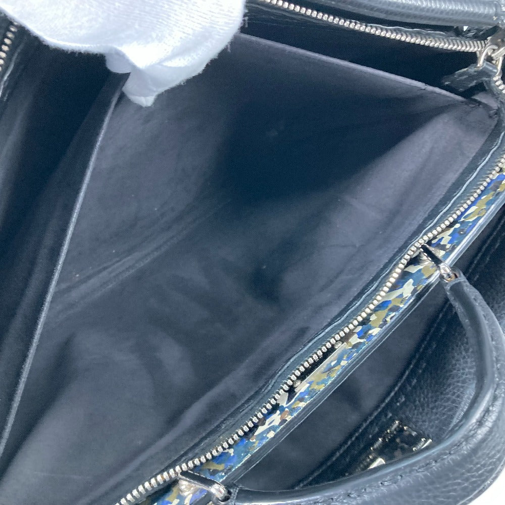 FENDI 7VA388 セレリア ピーカブー 2WAY ハンドバッグ ショルダーバッグ 斜め掛け ビジネスバッグ レザー レディース ブラック