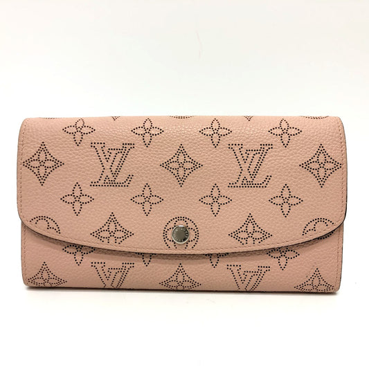 LOUIS VUITTON M60145 モノグラムマヒナ ポルトフォイユ イリス ウォレット 長財布 モノグラムマヒナ レディース マグノリア ピンク