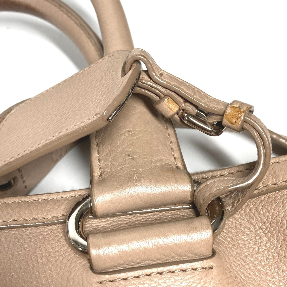 PRADA 2WAYバッグ ショルダーバッグ ロゴ カバン トートバッグ ハンドバッグ レザー レディース ベージュ - brandshop-reference