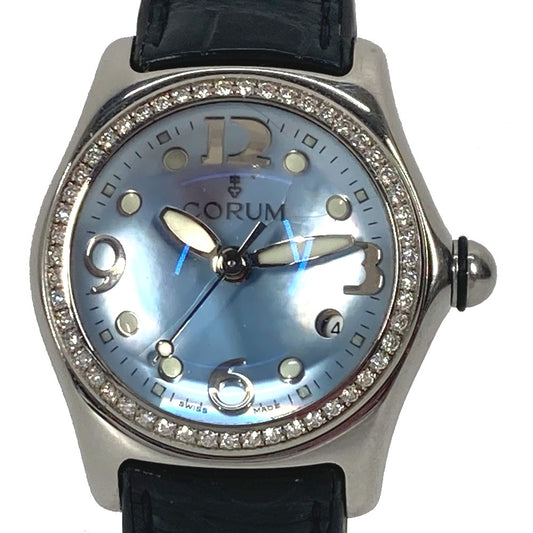 CORUM 39.151.47 レディースウォッチ バブル ダイヤベゼル 腕時計 SS レディース ブルー - brandshop-reference