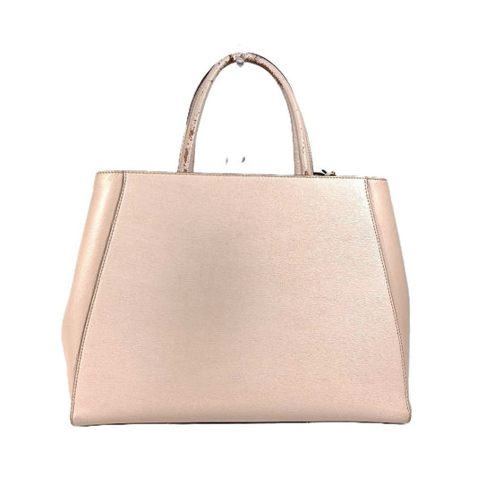 FENDI 8BH250 Toujours Tote Bag, 2-Way Shoulder Bag, Leather, Beige, Women's