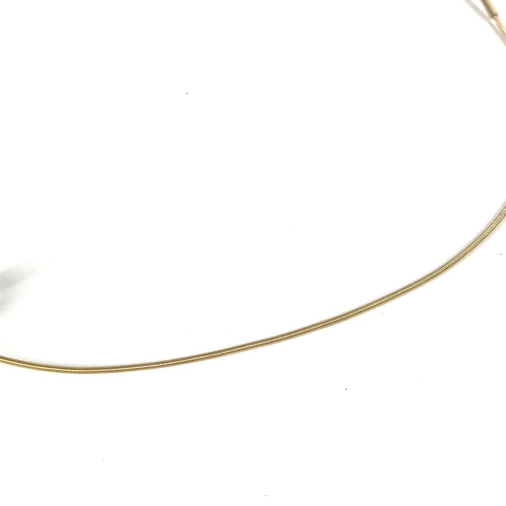 HERMES Accessories: Carage d'Ash H Cube H Logo Necklace in Metal, White