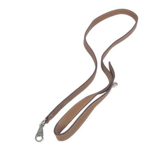 HERMES Pet Kelly Lead Dog Dog Leash Leather Unisex Brown