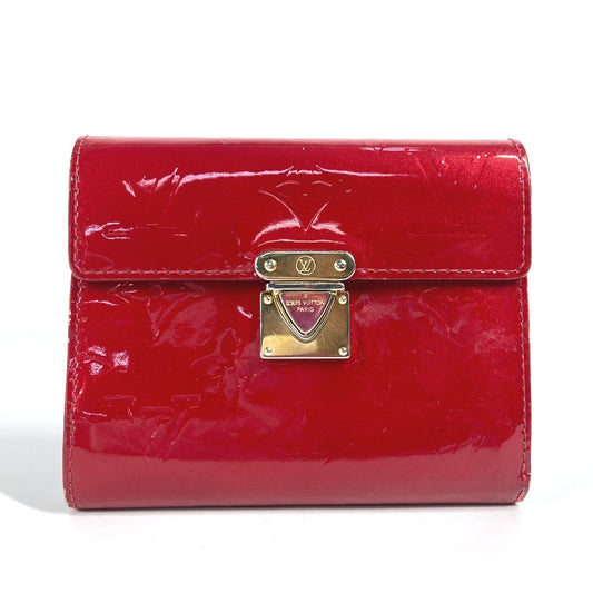 LOUIS VUITTON M91979 Monogram Vernis Portefeuille Koala Cartera compacta Cartera triple Monogram Vernis Mujer Pomme d'Amour Rojo