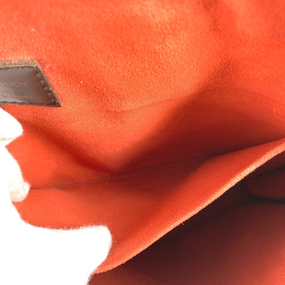 Louis Vuitton N51140 Damier Sac Plastic Bag Handbag Vertikal Tote Bag Damier Canvas Unisex Ebene Brown