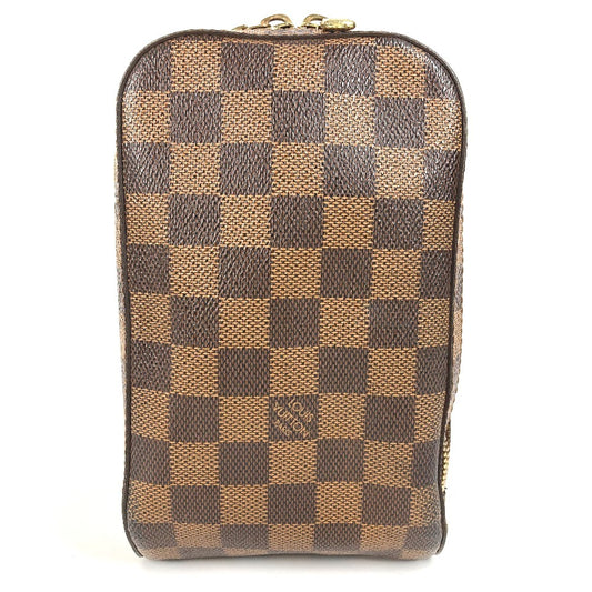 Louis Vuitton N51994 Damier Jeronimos Beg Bangku Beg Pinggang Beg Bas Bas Damier Canvas Unisex Ebene Brown