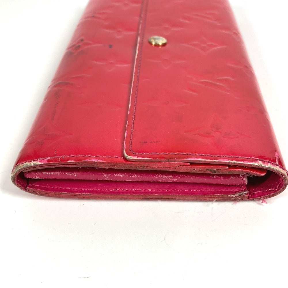 LOUIS VUITTON M93633 モノグラムヴェルニ ポルトフォイユサラ ロングウォレット 2つ折り 長財布 モノグラムヴェルニキャンバス ユニセックス ローズポップ ピンク