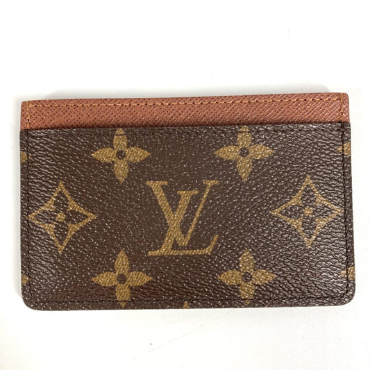 Louis Vuitton M61733 Kad Monogram Kes Porto Carte Sampel Kad Perniagaan Pemegang Pas Kad Kes Kad Kes Monogram Kanvas Unisex Armagnac Brown