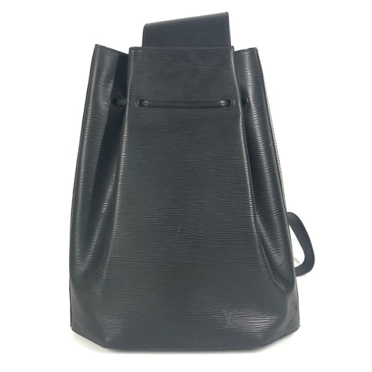 LOUIS VUITTON M80153 Epi Sac Ado Shoulder Bag in Epi Leather, Unisex, Noir Black