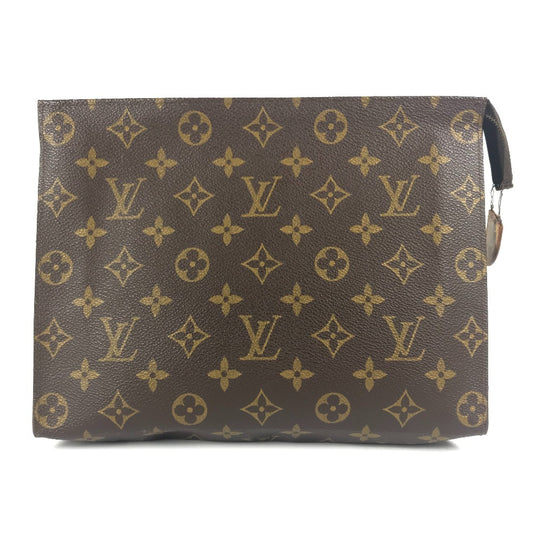 LOUIS VUITTON M47542 モノグラム ポッシュトワレ26 ポッシュトワレ 26 メイクポーチ 化粧ポーチ セカンドバッグ カバン ポーチ モノグラムキャンバス レディース ブラウン