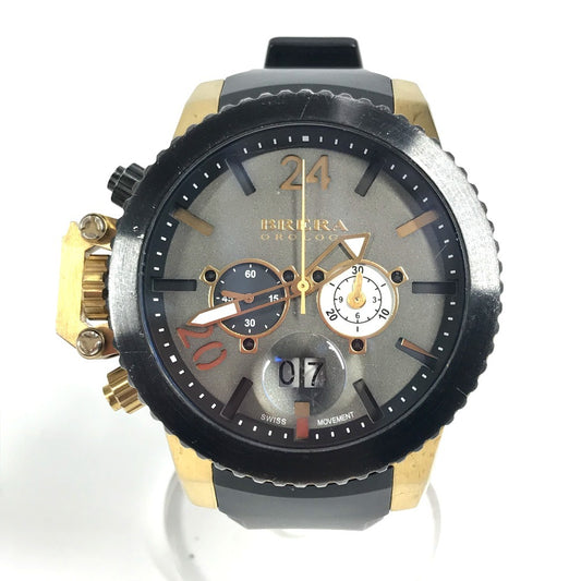 BRERA OROLOGI BRML2C48 Logo Men's Watch, Rubber, Black