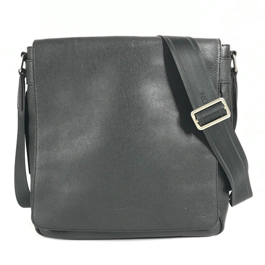 LOUIS VUITTON M32702 タイガ ミロ カバン 斜め掛け フラップ メッセンジャーバッグ ショルダーバッグ タイガレザー ユニセックス アルドワーズ ブラック