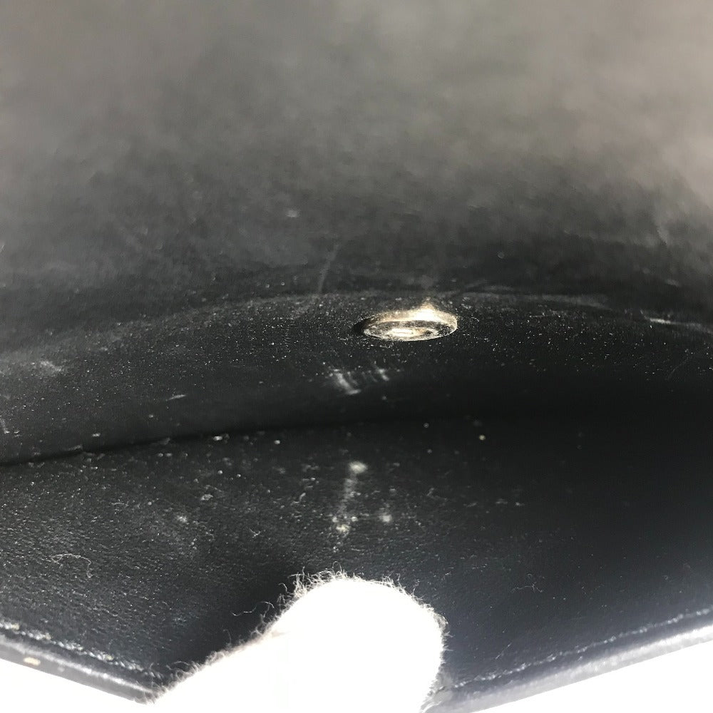 CELINE バイカラー エッジ ハンドバッグ カバン フリンジ タッセル ショルダーバッグ レザー ユニセックス ベージュ