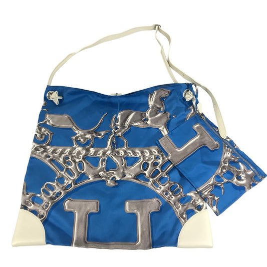 HERMES ポーチ付き シルキーシティGM シルキーシティ GM 斜め掛け カバン ショルダーバッグ シルク レディース ホワイト