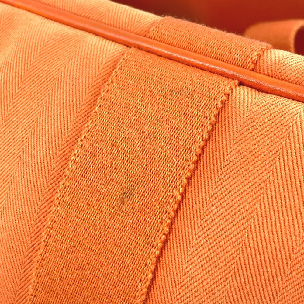 HERMES ヴァルパライソ MM ヴァルパライソMM カバン フラップ トートバッグ ハンドバッグ トワルシェブロン ユニセックス オレンジ