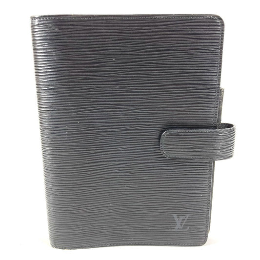 LOUIS VUITTON R20202 エピ アジェンダMM アジェンダ MM システム手帳 ケース ステーショナリー 手帳カバー エピレザー ユニセックス ブラック