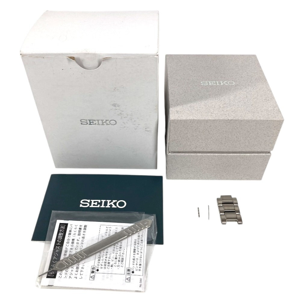 SEIKO V157-0DR0 ロゴ Sシリーズ SBPX147 ウォッチ メンズウォッチ 時計 腕時計 SS メンズ シルバー