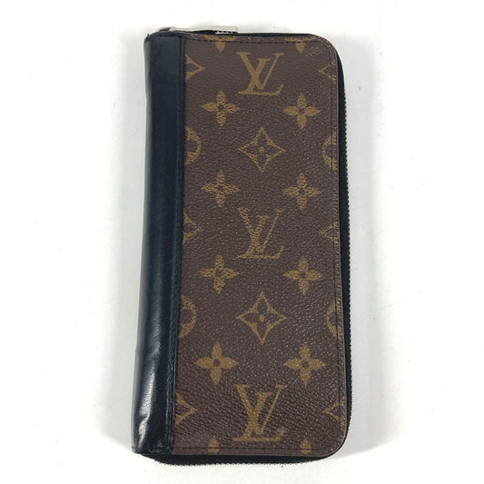 LOUIS VUITTON M60109 モノグラムマカサー ジッピーウォレットヴェルティカル ロングウォレット ラウンドファスナー 長財布 モノグラムマカサーキャンバス ユニセックス ブラウン