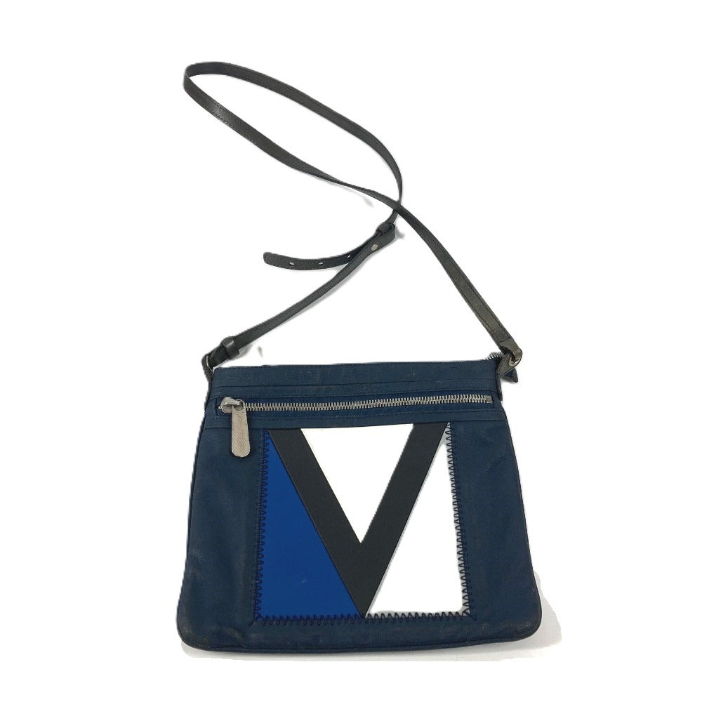 LOUIS VUITTON M80701 ヴィトンカップ LVcup ジェノワ カバン 斜め掛け ショルダーバッグ レザー/コーティングキャンバス ユニセックス ネイビー