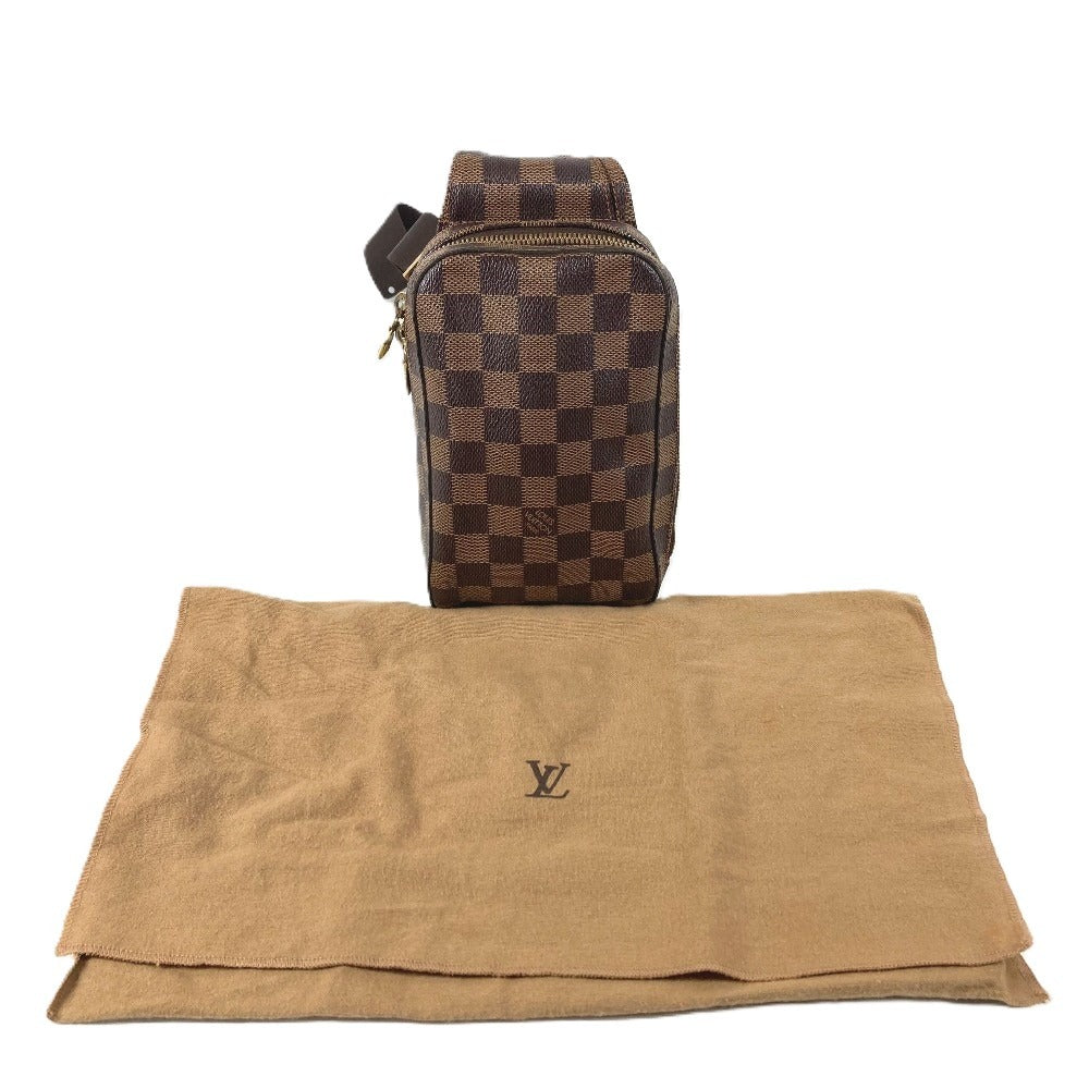 LOUIS VUITTON N51994 ダミエ ジェロニモス 旧 カバン ショルダーバッグ ウエストバッグ ボディバッグ ダミエキャンバス ユニセックス エベヌ ブラウン