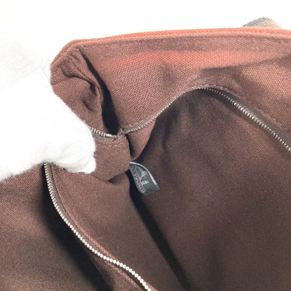 HERMES Troca Horizontal PM Troca Horizontal PM Handbag Tote Bag Cotton Unisex Brown