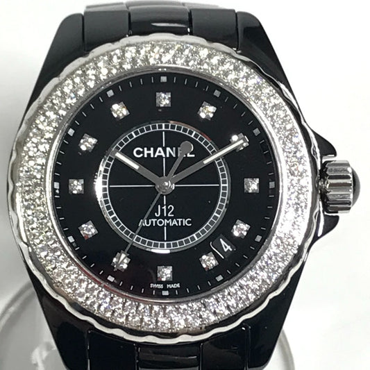 CHANEL 不明 J12 12PD ダイヤベゼル ダイヤモンド メンズウォッチ ウォッチ 腕時計 セラミック メンズ ブラック