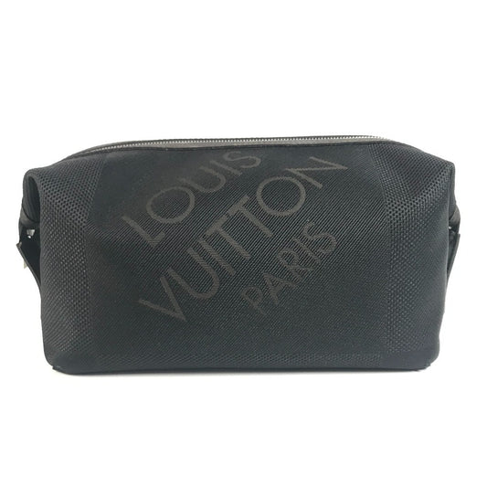 LOUIS VUITTON M93091 Damier Geant Trousse Albatross Pouch Clutch bag Cluch Bag Damier GeantCanvas Black Used