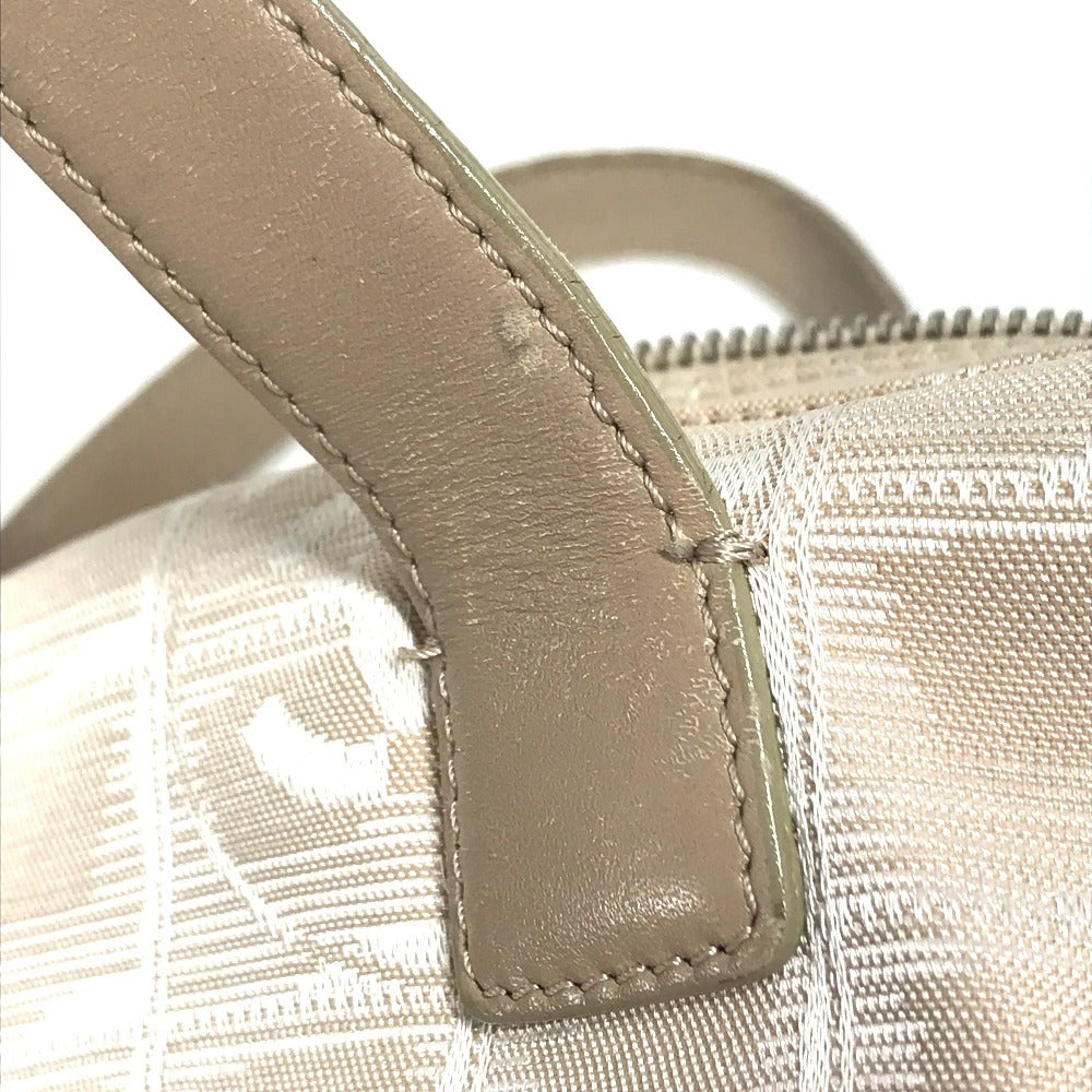 CHANEL New travel line CC CC Mark logo Bag Tote Bag Hand Bag Nylon / Leather Beige Used