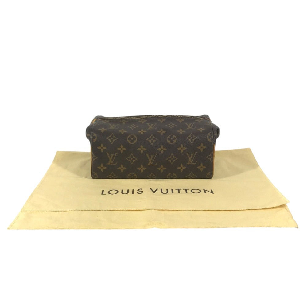 LOUIS VUITTON M47636 Monogram Trousse Pat Presion Bag, Pouch, Clutch Bag, Makeup Pouch, Cosmetics Cluch Bag MonogramCanvas Brown Used