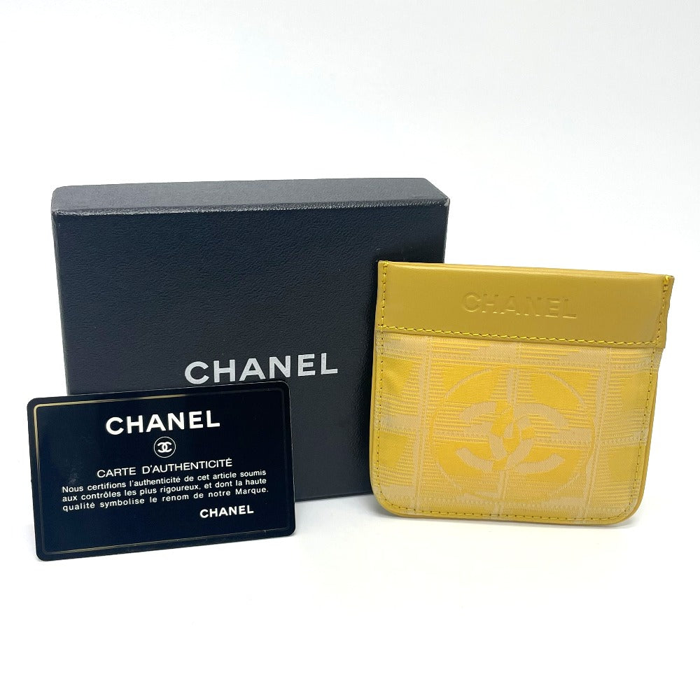 CHANEL CC ココマーク ニュートラベルライン キーリング付き 財布 小銭入れ コインケース レザー/PVC レディース イエロー