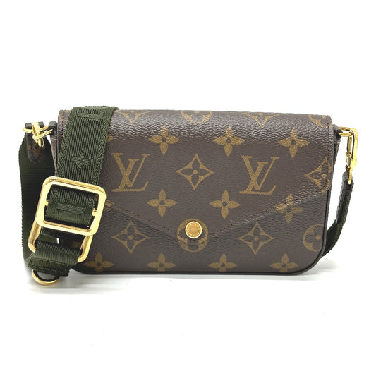LOUIS VUITTON M80091 モノグラム ミュルティ・ポシェット・フェリシー 斜め掛け ポーチ ショルダーバッグ モノグラムキャンバス レディース ブラウン