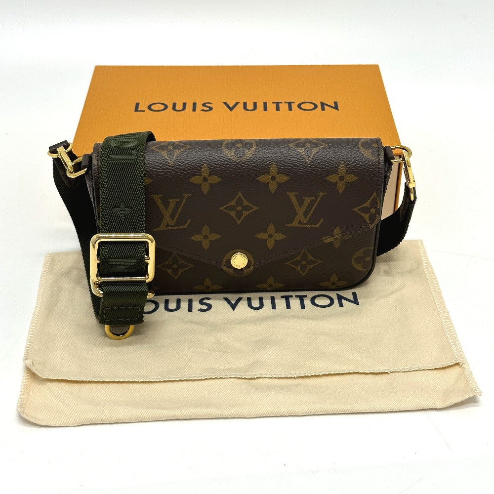 LOUIS VUITTON M80091 Monogram Multi Pochette Félicie Crossbody Pouch Shoulder Bag Monogram Canvas Women's Brown