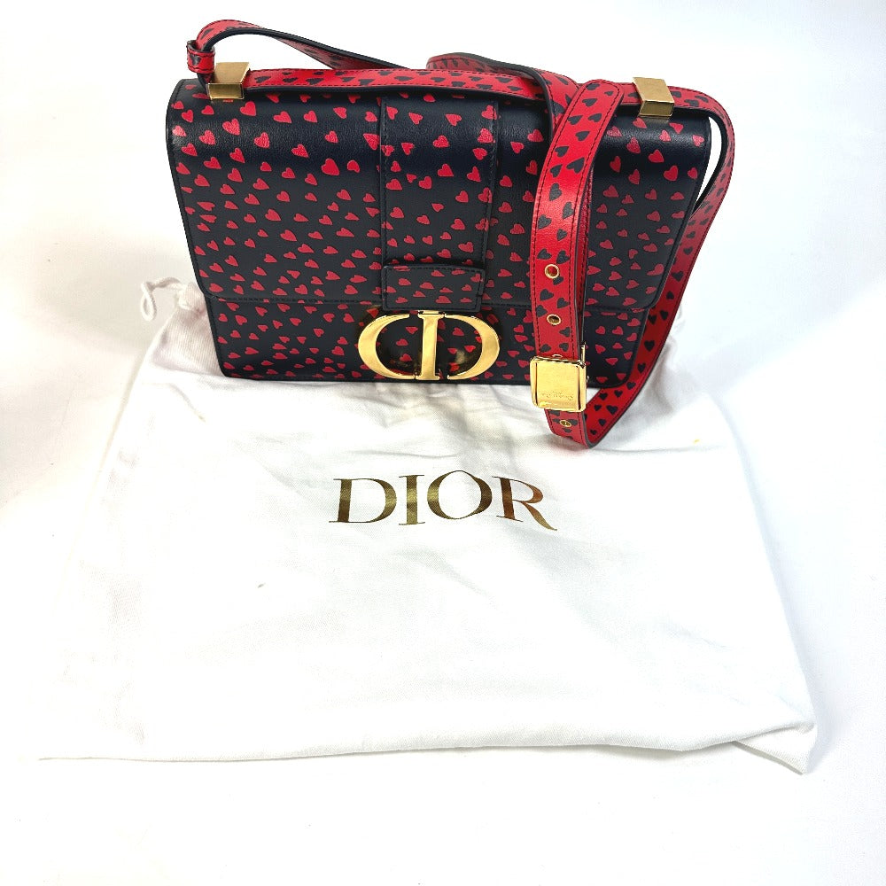 Christian Dior ハート 30 モンテーニュ 30 MONTAIGNE ロゴ 斜め掛け ショルダーバッグ レザー レディース - brandshop-reference