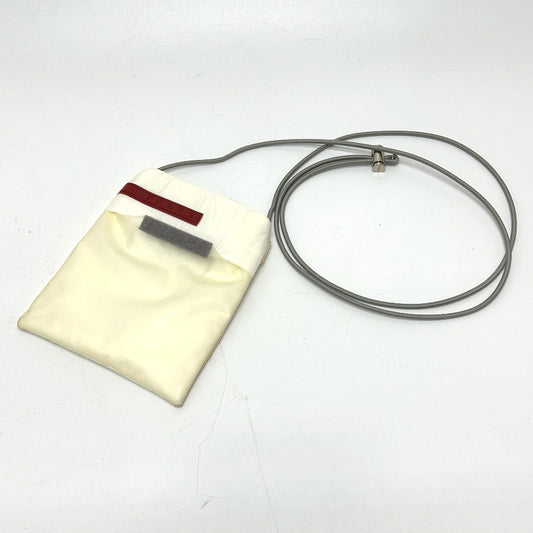 PRADA スポーツ ロゴ ポシェット 斜め掛け サコッシュ ショルダーバッグ ナイロン レディース ホワイト - brandshop-reference