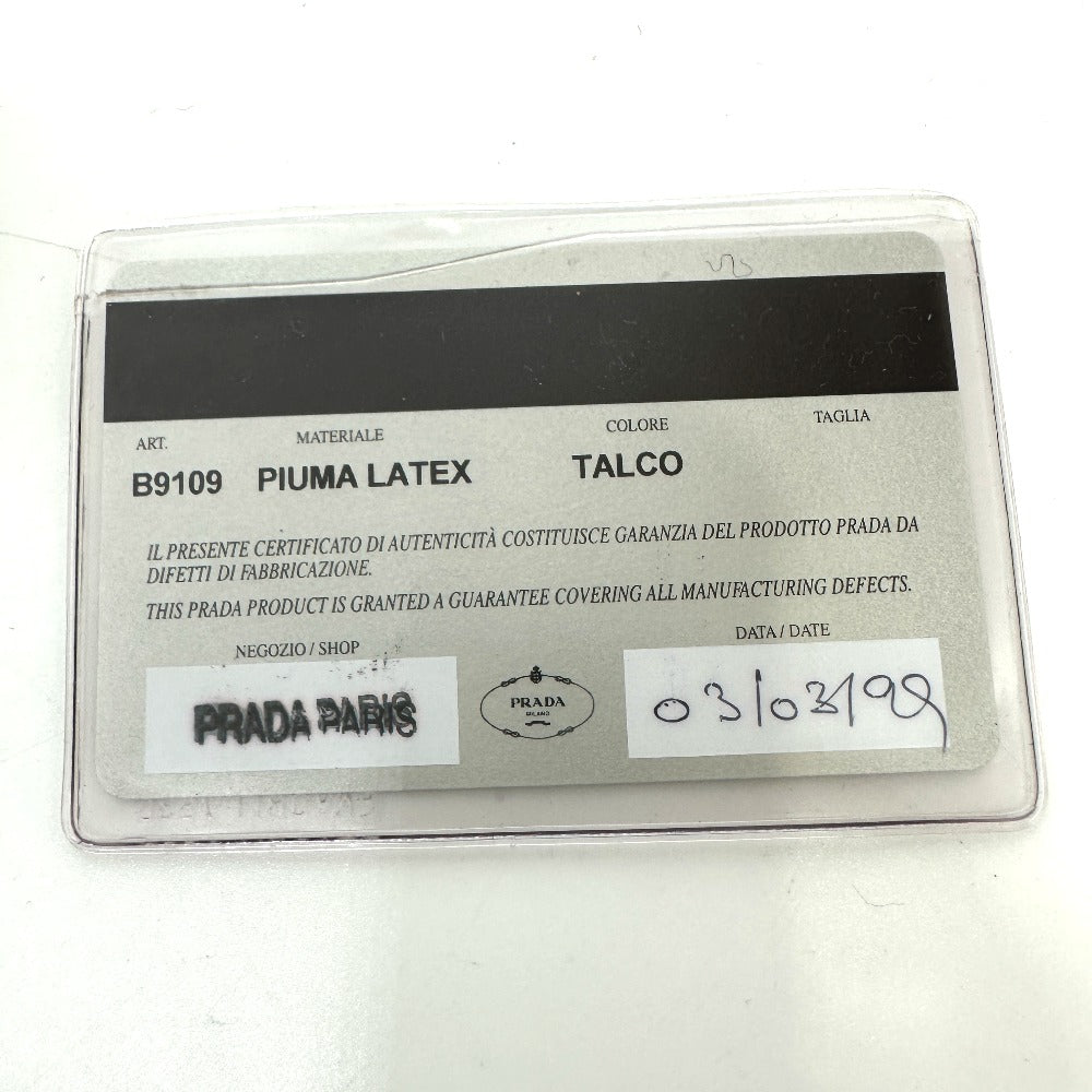 PRADA スポーツ ロゴ ポシェット 斜め掛け サコッシュ ショルダーバッグ ナイロン レディース ホワイト - brandshop-reference