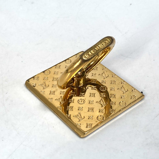LOUIS VUITTON M64868 携帯アクセサリー サポート テレフォン ナノグラム スマートフォンアクセサリー スマホリング バンカーリング メタル レディース - brandshop-reference