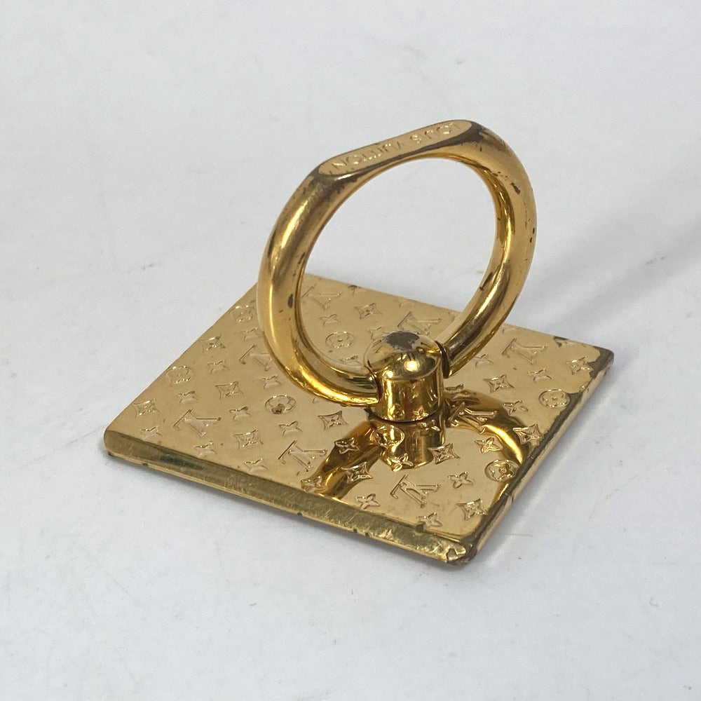 LOUIS VUITTON M64868 携帯アクセサリー サポート テレフォン ナノグラム スマートフォンアクセサリー スマホリング バンカーリング メタル レディース - brandshop-reference