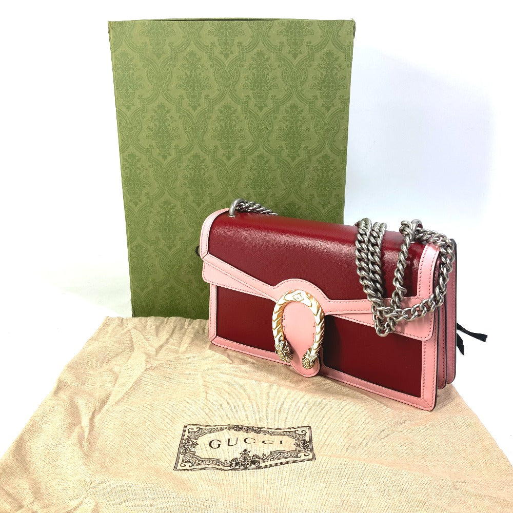 GUCCI 400249 バイカラー カバン デュオニソス チェーン 肩掛け ショルダーバッグ レザー レディース - brandshop-reference