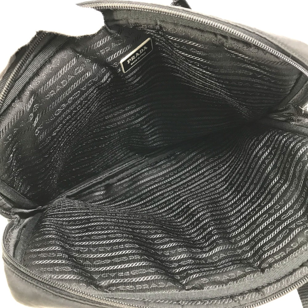PRADA Triangle Logo Handbag, Laptop Bag, Business Bag, Nylon, Men's, Black