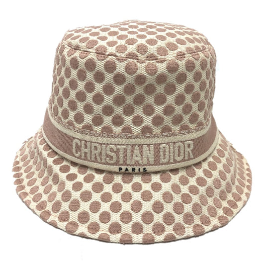 Christian Dior 05DDO923I156 Logo Dot Hat, Cotton, Women's, Pink