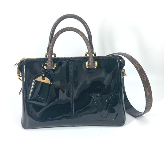 LOUIS VUITTON M54626 Vernis Miroir Tote Bag, 2-Way Bag, Shoulder Bag, Handbag, Crossbody Bag, Patent Leather, Women's, Noir, Black