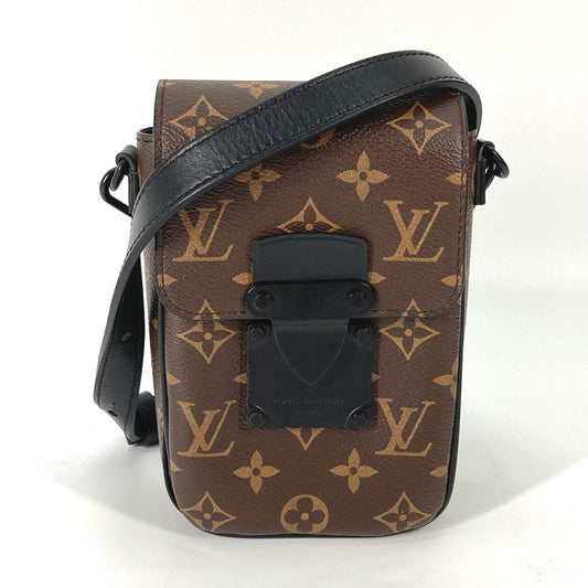 LOUIS VUITTON M81522 モノグラム Sロック ヴェルティカル・ウェアラブル ウォレット 斜め掛け ポシェット ショルダーバッグ モノグラムキャンバス メンズ マロン ブラウン - brandshop-reference