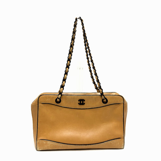 CHANEL ココマーク チェーンバッグ 肩掛けバッグ ショルダーバッグ カーフレザー レディース ブラウン - brandshop-reference