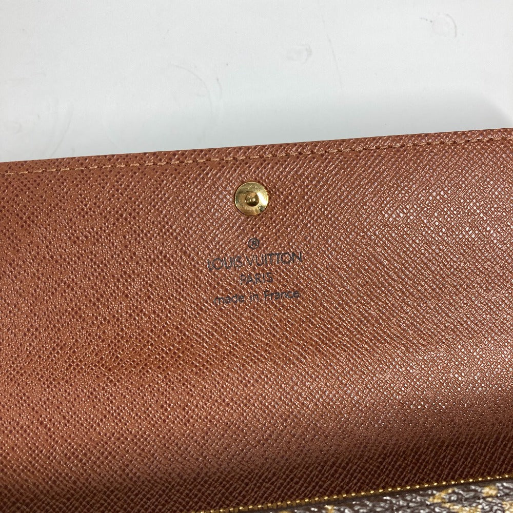 LOUIS VUITTON M61726 モノグラム ポルトモネ・クレディ フラップ 長財布 モノグラムキャンバス レディース ブラウン