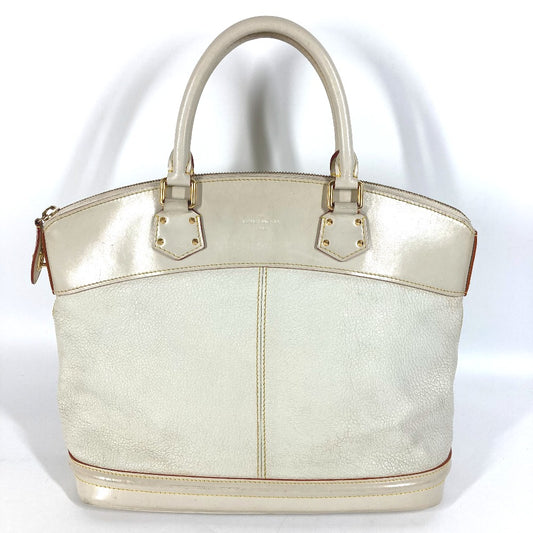 LOUIS VUITTON M91874 Suhali Lockit MM Tote Bag, Handbag, Suhali Leather, Women's, White
