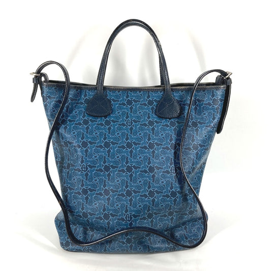 CELINE Old Sulky Tote Bag, 2-Way Bag, Crossbody/Shoulder Bag, Leather/PVC, Women's, Blue